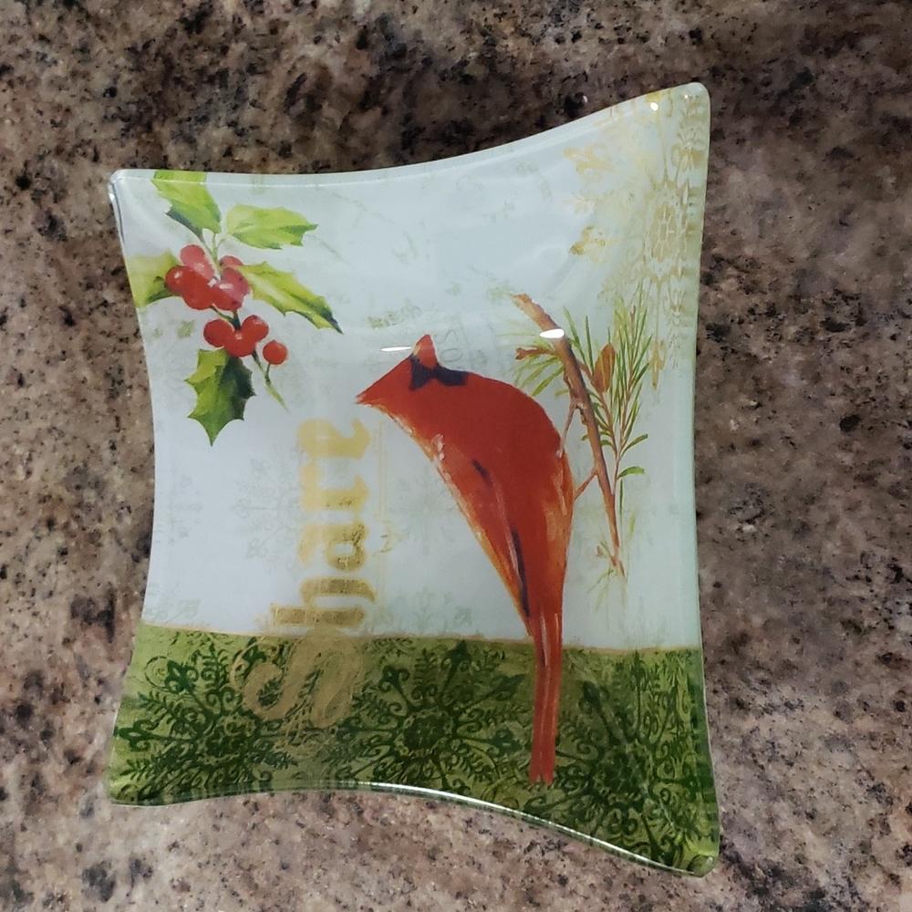 208 PARK CARDINAL GLASS DISH